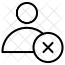 پیش‌نمایش فایل delete-user-16 از پک مجموعه آیکن وکتور دورخط رابط کاربری