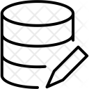 پیش‌نمایش فایل edit-database-4 از پک مجموعه آیکن وکتور دورخط رابط کاربری