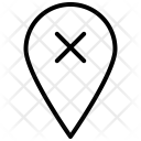 پیش‌نمایش فایل delete-location-5 از پک مجموعه آیکن وکتور دورخط رابط کاربری