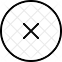 پیش‌نمایش فایل cross-350 از پک مجموعه آیکن وکتور دورخط رابط کاربری