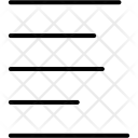 پیش‌نمایش فایل left-align-58 از پک مجموعه آیکن وکتور دورخط رابط کاربری