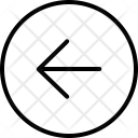پیش‌نمایش فایل left-arrow-223 از پک مجموعه آیکن وکتور دورخط رابط کاربری