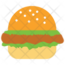 پیش‌نمایش فایل chicken-burger از پک مجموعه آیکن وکتور رنگی غذا