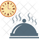 پیش‌نمایش فایل cooking-time از پک مجموعه آیکن وکتور رنگی غذا