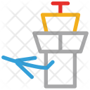 پیش‌نمایش فایل control-tower-4 از پک مجموعه آیکن وکتور رنگی سفر