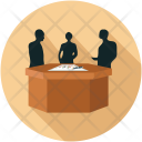 پیش‌نمایش فایل corporate-meeting از پک مجموعه آیکن تخت رنگی کسب‌وکار