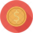 پیش‌نمایش فایل dollar-coin-38 از پک مجموعه آیکن تخت رنگی کسب‌وکار