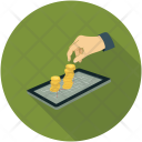 پیش‌نمایش فایل online-money-16 از پک مجموعه آیکن تخت رنگی کسب‌وکار