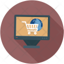 پیش‌نمایش فایل online-shopping-256 از پک مجموعه آیکن تخت رنگی کسب‌وکار
