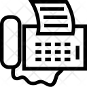 پیش‌نمایش فایل fax-242 از پک مجموعه آیکن خطی هتل و رستوران