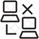 پیش‌نمایش فایل network-disconnected از پک مجموعه آیکن خطی وکتور اینترنت