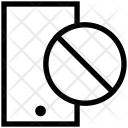 پیش‌نمایش فایل block-phone از پک مجموعه آیکن خطی وکتور موبایل