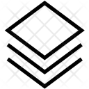 پیش‌نمایش فایل layers-136 از پک مجموعه آیکن خطی ذخیره‌سازی داده