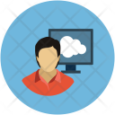 پیش‌نمایش فایل cloud-account از پک مجموعه آیکن تخت رایانش ابری
