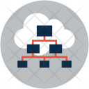 پیش‌نمایش فایل cloud-hierarchy-5 از پک مجموعه آیکن تخت رایانش ابری