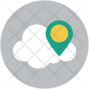 پیش‌نمایش فایل cloud-location-3 از پک مجموعه آیکن تخت رایانش ابری