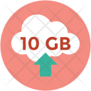 پیش‌نمایش فایل cloud-space از پک مجموعه آیکن تخت رایانش ابری