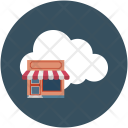 پیش‌نمایش فایل cloud-store از پک مجموعه آیکن تخت رایانش ابری