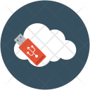 پیش‌نمایش فایل cloud-usb-2 از پک مجموعه آیکن تخت رایانش ابری
