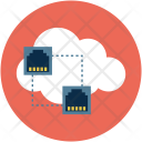 پیش‌نمایش فایل connected-clouds-1 از پک مجموعه آیکن تخت رایانش ابری