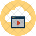 پیش‌نمایش فایل media-cloud از پک مجموعه آیکن تخت رایانش ابری