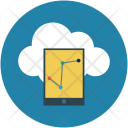 پیش‌نمایش فایل mobile-reporting از پک مجموعه آیکن تخت رایانش ابری