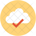 پیش‌نمایش فایل approve-cloud-4 از پک مجموعه آیکن تخت رایانش ابری
