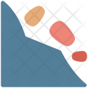 پیش‌نمایش فایل landsliding از پک مجموعه آیکن طبیعت و محیط‌زیست