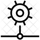 پیش‌نمایش فایل cogwheel-on-network از پک مجموعه آیکن شبکه و اشتراک‌گذاری