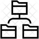 پیش‌نمایش فایل folders-hierarchy از پک مجموعه آیکن شبکه و اشتراک‌گذاری