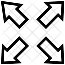 پیش‌نمایش فایل spread-arrows از پک مجموعه آیکن شبکه و اشتراک‌گذاری