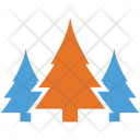 پیش‌نمایش فایل pine-trees-4 از پک مجموعه آیکن رنگی درختان