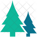 پیش‌نمایش فایل pine-trees-5 از پک مجموعه آیکن رنگی درختان
