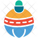 پیش‌نمایش فایل christmas-ball-135 از پک مجموعه آیکن رنگی کریسمس
