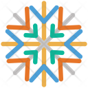 پیش‌نمایش فایل snowflake-1818 از پک مجموعه آیکن رنگی کریسمس