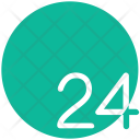 پیش‌نمایش فایل 24-hours-service-11 از پک مجموعه آیکن رنگی امور مالی