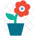 پیش‌نمایش فایل flower-pot-57 از پک مجموعه آیکن رنگی هتل و رستوران