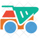پیش‌نمایش فایل dumper-76 از پک مجموعه آیکن رنگی حمل‌ونقل