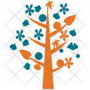 پیش‌نمایش فایل flowering-6 از پک مجموعه آیکن رنگی درختان
