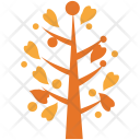 پیش‌نمایش فایل heart-shape-leaves از پک مجموعه آیکن رنگی درختان