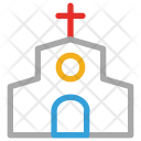 پیش‌نمایش فایل church-528 از پک مجموعه آیکن خطی رنگی کریسمس