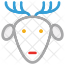 پیش‌نمایش فایل reindeer-265 از پک مجموعه آیکن خطی رنگی کریسمس
