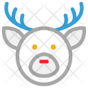 پیش‌نمایش فایل reindeer-266 از پک مجموعه آیکن خطی رنگی کریسمس