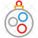 پیش‌نمایش فایل bauble-292 از پک مجموعه آیکن خطی رنگی کریسمس