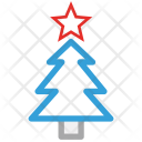 پیش‌نمایش فایل christmas-tree-222 از پک مجموعه آیکن خطی رنگی کریسمس