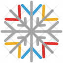 پیش‌نمایش فایل snowflake-1826 از پک مجموعه آیکن خطی رنگی کریسمس