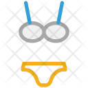 پیش‌نمایش فایل bikini-243 از پک مجموعه آیکن خطی رنگی پوشاک