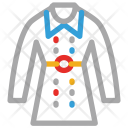 پیش‌نمایش فایل coat-393 از پک مجموعه آیکن خطی رنگی پوشاک