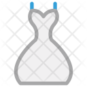 پیش‌نمایش فایل gown-21 از پک مجموعه آیکن خطی رنگی پوشاک