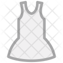 پیش‌نمایش فایل sleeveless-frock از پک مجموعه آیکن خطی رنگی پوشاک